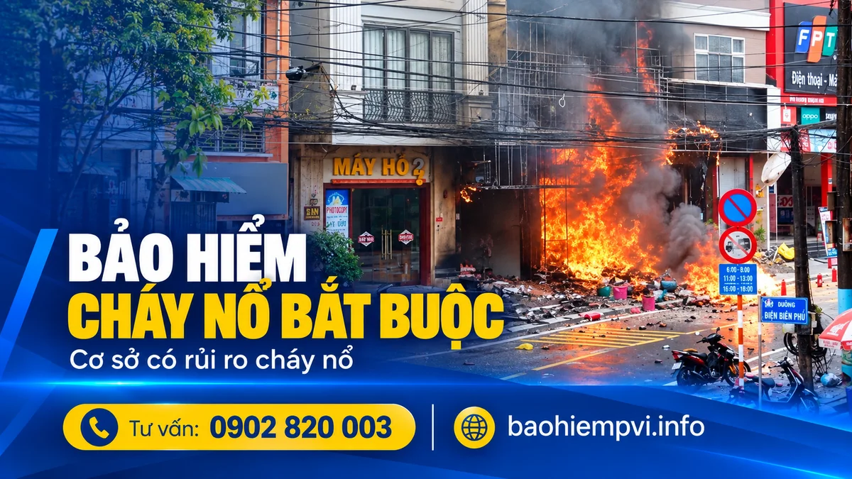 Bảo hiểm cháy nổ bắt buộc cho cơ sở có nguy hiểm về cháy nổ