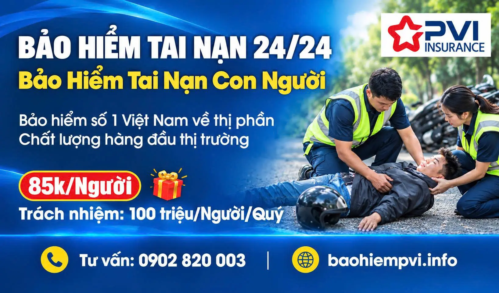 Mức trách nhiệm 100 triệu/ Người/ Năm