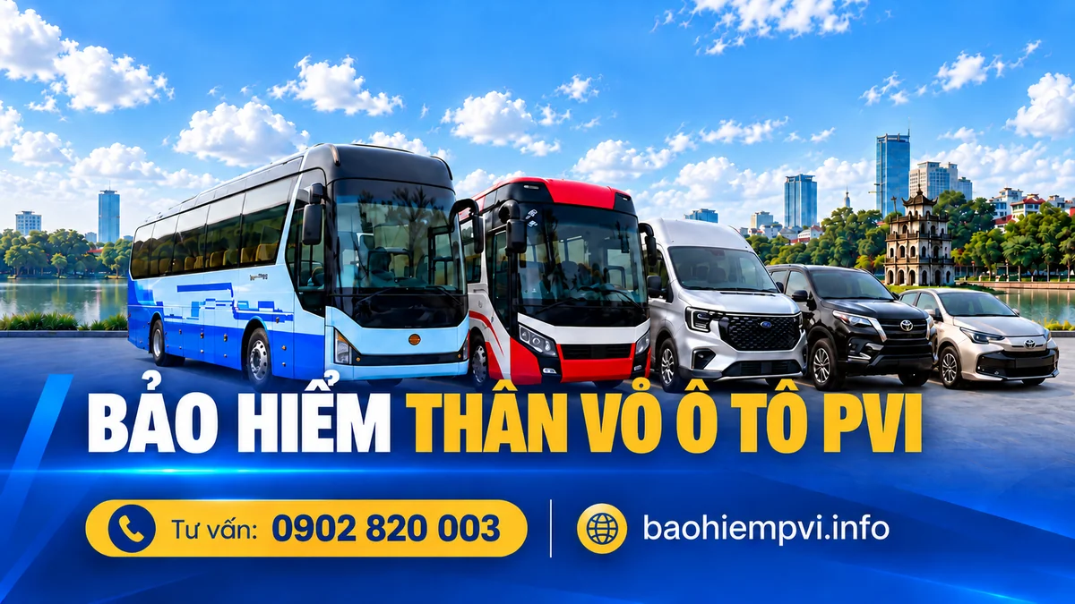 Bảo hiểm thân vỏ ô tô PVI