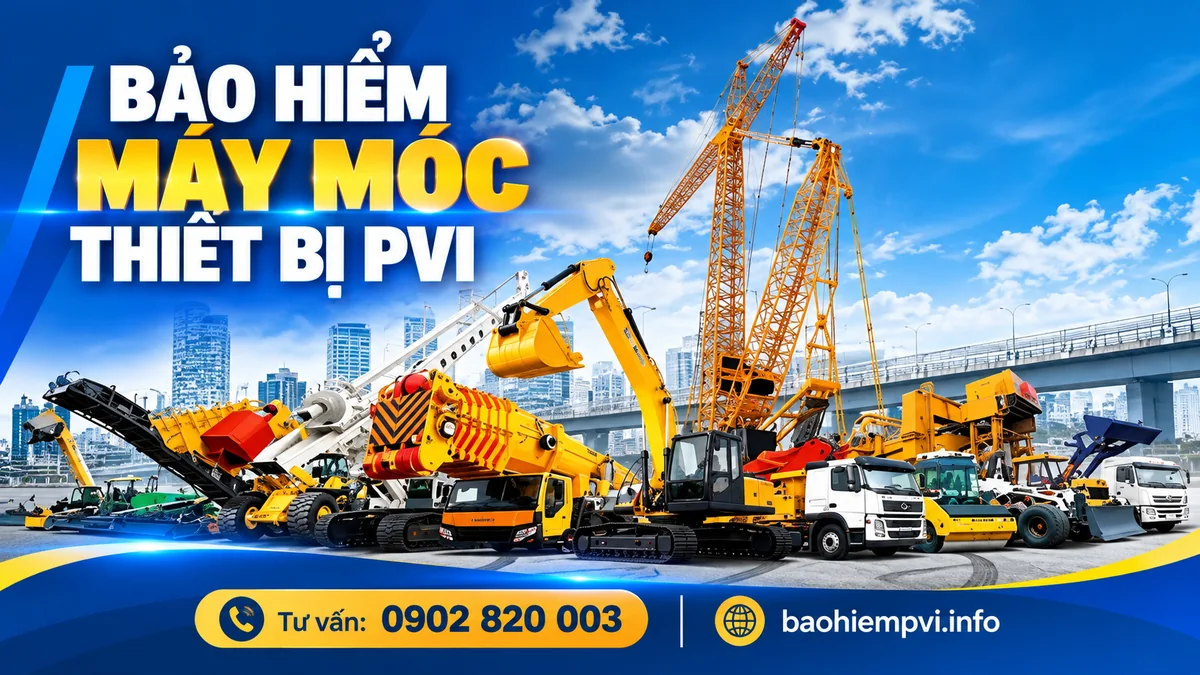 Bảo hiểm máy móc thiết bị pvi – giải pháp bảo vệ thiết bị công trình